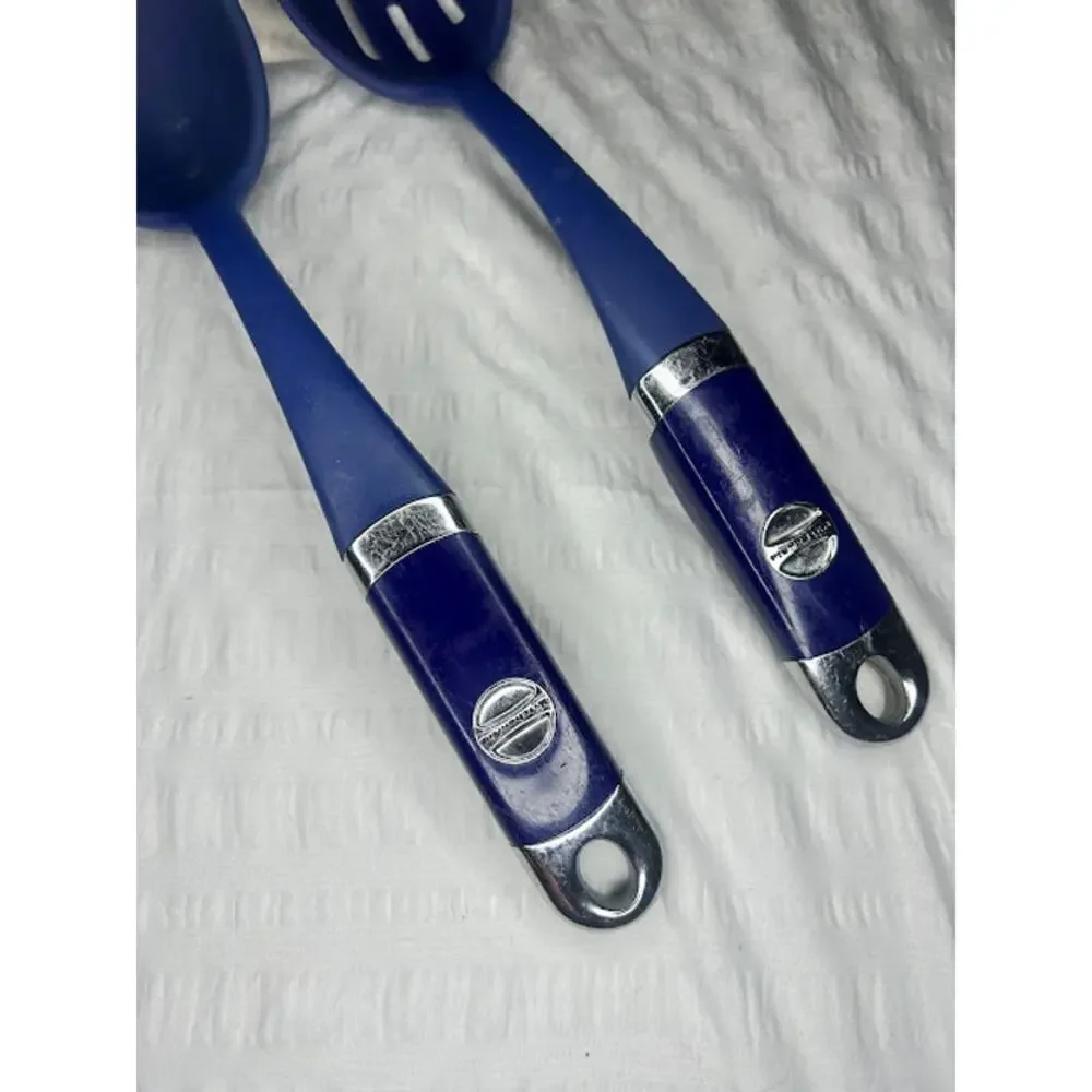 2 Kitchenaid Silicone Cobalt Blue SPOONS
